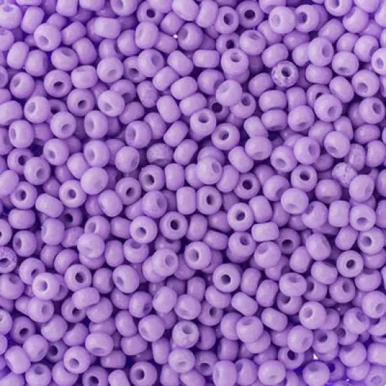 John Bead 8/0 Czech Glass Seed Beads, 500g Chalk Purple Solgel {1}