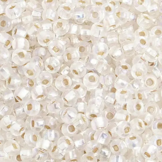 John Bead 6/0 Silver Lined Czech Glass Seed Beads, 500g Crystal Rainbow {1}