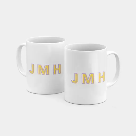 Monogram Initials 11oz Mug V {3}
