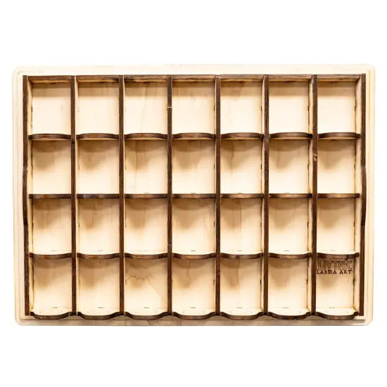 28 Slot Miniature Display Kit for Collectibles (Assembly Required) {1}