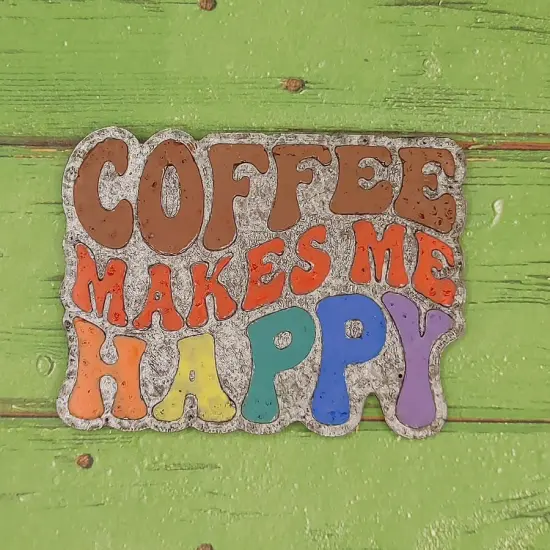 Coffee Makes Me Happy Silicone Freshie Mold {2}