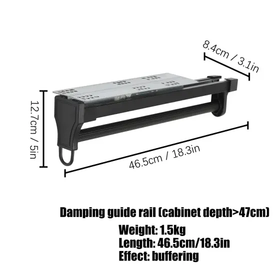 Kitcheniva Durable Pull Out Closet Valet Rod Hanger Rack {4}