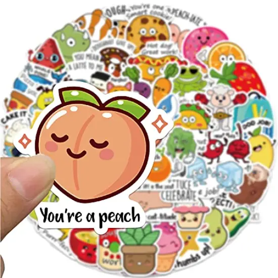 50 Pieces Punny Rewards Motivational Stickers, Incentives Stickers Positive Punny Teacher Supplies Stickers for Kids School Classroom {4}