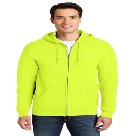 Gildan&reg; Heavy Blend Long Sleeve Full-Zip Hooded Sweatshirt Safety green {1}