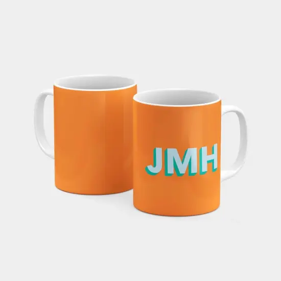 Monogram 3D Initials 11oz Mug {2}