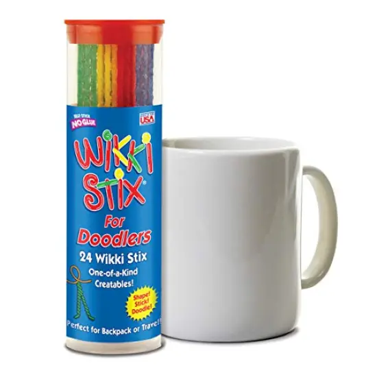 Doodler, Fidget Toy Plus Arts & Crafts for Kids; Non-Toxic Waxed Yarn, Reusable Hands-on Fun! 6-inch Assorted Colors; 24-Pack. {4}