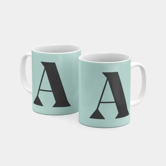 Monogram Letter 11oz Mug XII {4}