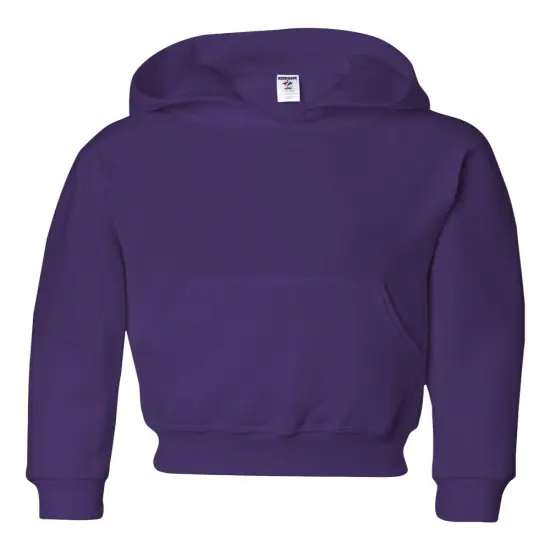 JERZEES&reg; Hooded Turtle Neck Long Sleeve Sweatshirt For Youth Deep purple {1}