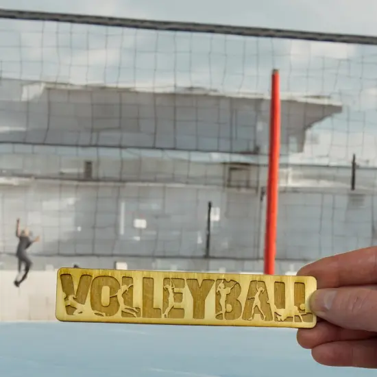 Bookmark - Volleyball - Birch wood {5}