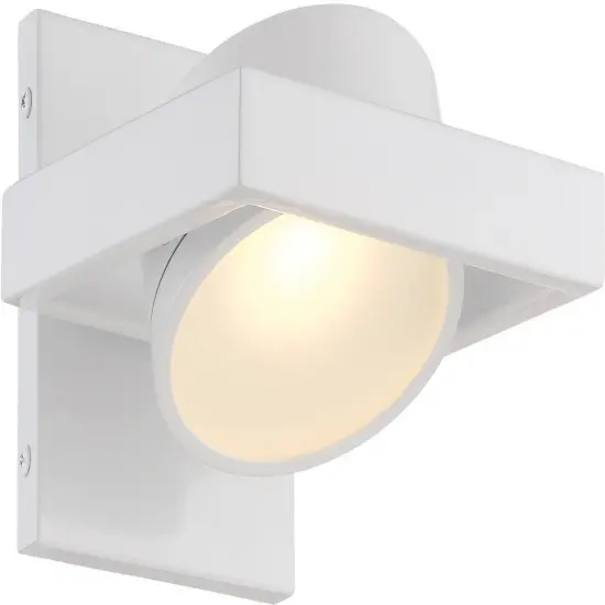 Hawk 1-Light Wall Sconce Vanity & Wall Light Fixture in White Finish3000K {1}