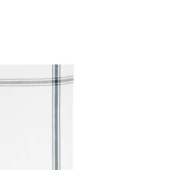 27" x 18" "Tis The Season" Sentiment on White Background with Black Line Trim Christmas Holiday Cotton Printed Kitchen Dish Towel {4}