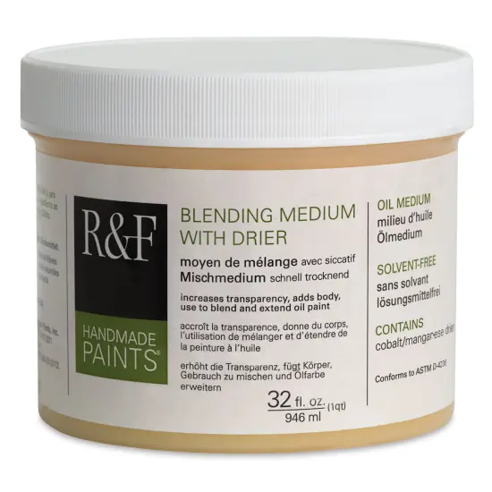 R & F Oil Blending Medium w/ Drier - 32 oz Jar {2}