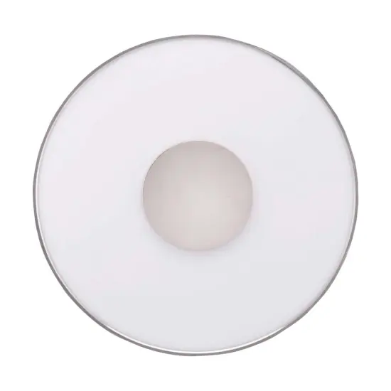 Nuvo 26w 13" Flush Mount LED Fixture Round Shape in Polished Nickel Finish Warm White {1}