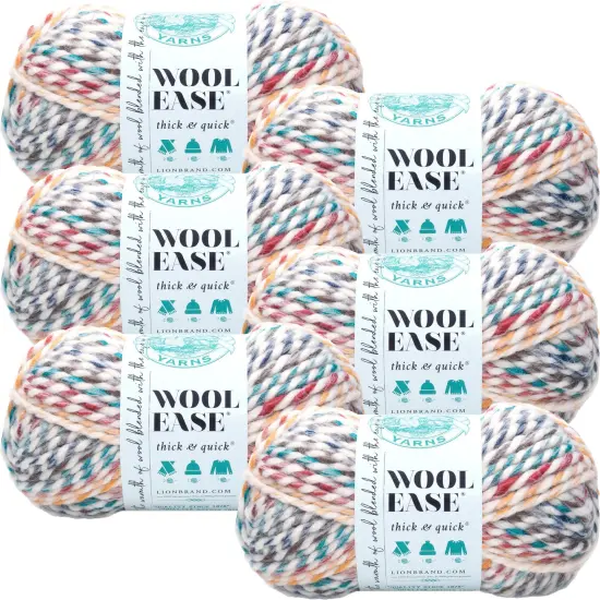 (6 Pack) Lion Brand Wool-Ease Thick & Quick Yarn - Hudson Bay {1}