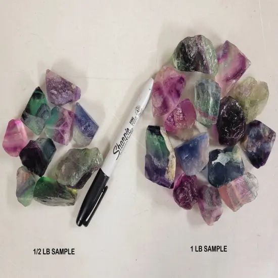 Fluorite Crystals - Rough Stones Bulk {3}