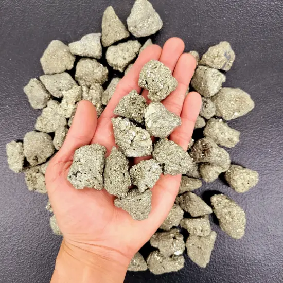 Pyrite Crystals Medium Size - Rough Stones Bulk {1}