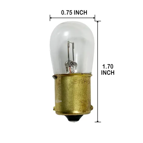 10pk - GE 1317 34265 3w 6v B6 BA15s Low Voltage Miniature Aircraft Aviation Bulb {2}