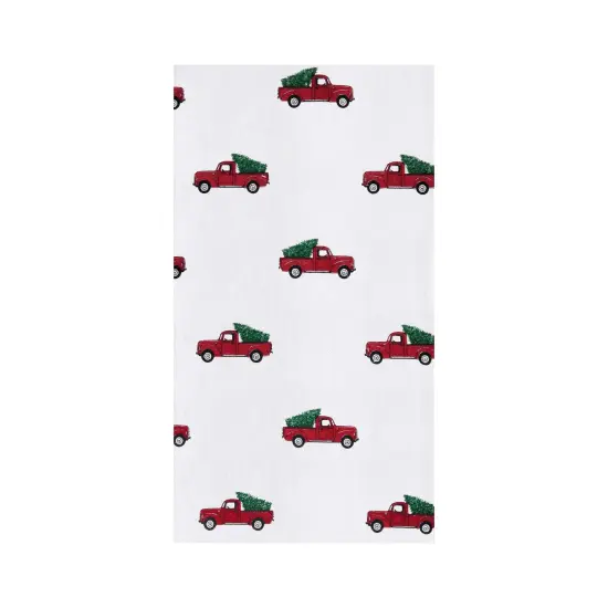 Red Truck Printed Flour Sack Kitchen Towel Dishtowel {1}