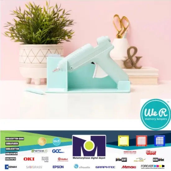 Tools We R Memory Keepers - Maker's Glue Gun Kit - Mint 661312 Pistola de Silicona {1}