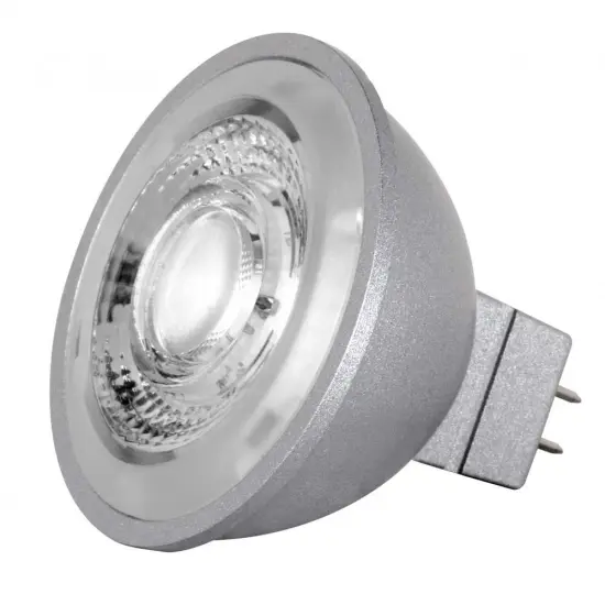 Satco 8w LED MR16 Expanded Line 3000K FL40 GU5.3 Base 12v - 75w-equiv {1}