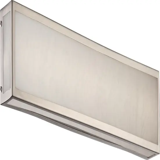 Nuvo Crate 24" LED Vanity Marbleized Acrylic Panels in Brushed Nickel Finish {1}