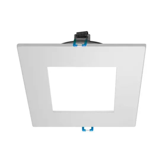 DLE4 Series 4 in. Square White Flat Panel LED Downlight in 5000K Natural Light {1}