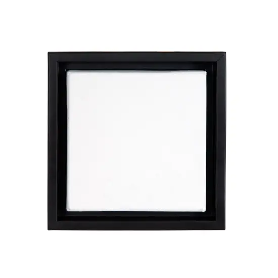 Creative Mark Illusions Floater Frame For 3/4" Deep Canvases - Black - For Galleries & Home Decor - Wood Float Frame for Canvas Paintings- Complete Hanging Hardware {1}