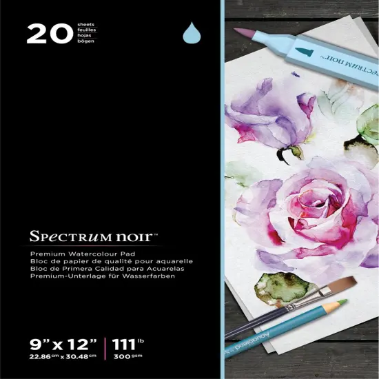 Spectrum Noir 9x12 Premium Watercolour Paper Pad {1}