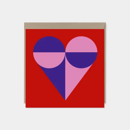 Modern Geo Valentine's Day Card {1}