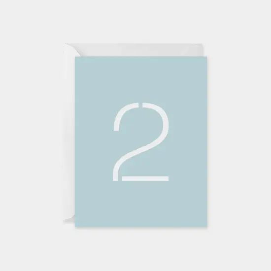 Birthday Age Card, Stencil Number {3}