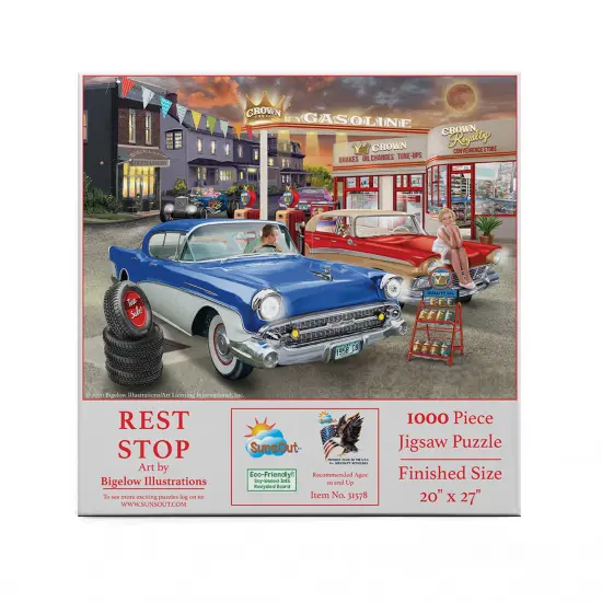 Sunsout Rest Stop 1000 pc Jigsaw Puzzle 31578 {4}