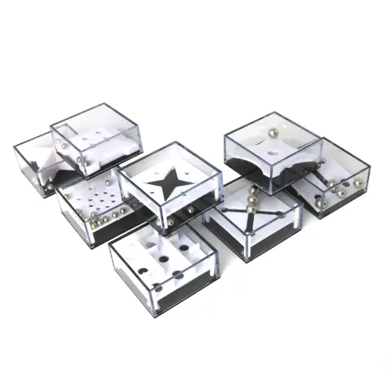 Balance IQ Party Favor Games - Cube Puzzle Stocking Stuffers for Kids and Adults - 12 Puzzles {2}