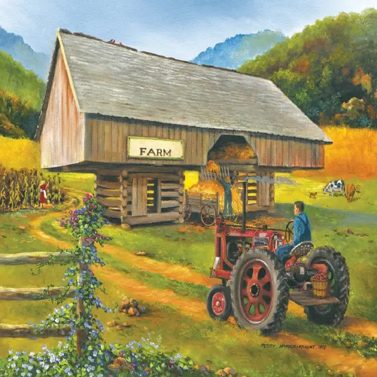 Sunsout Cantilever Barn 300 pc Jigsaw Puzzle 22157 {1}