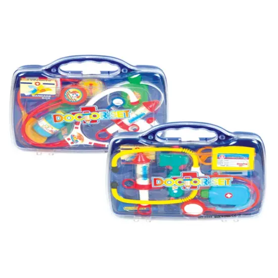 Child's Deluxe 10-piece Medical Doctor Accessory Playset in Carrying Case {1}