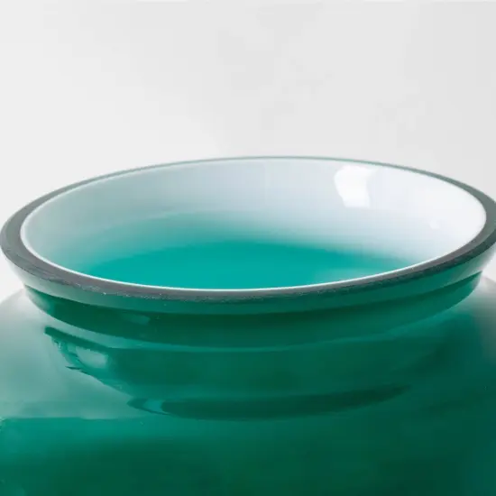 Aladdin Oil Lamp Glass Shade for Hanging Lamps, Green, 12 inch Base Fitter, N21010 {4}