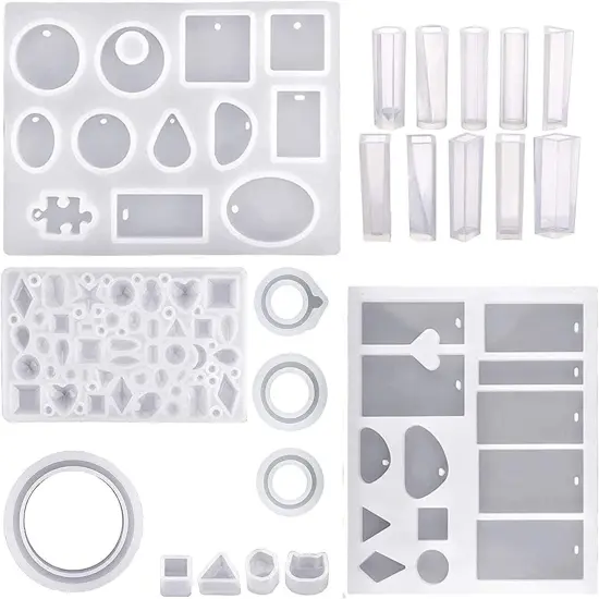 Pixiss Resin Molds for Jewelry, Earring Making Kit {4}