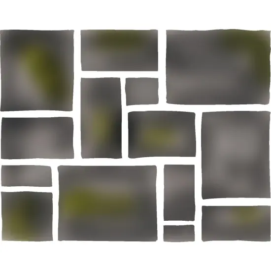 Flagstone Wall Stencil | 2624 by Designer Stencils | Pattern Stencils | {1}