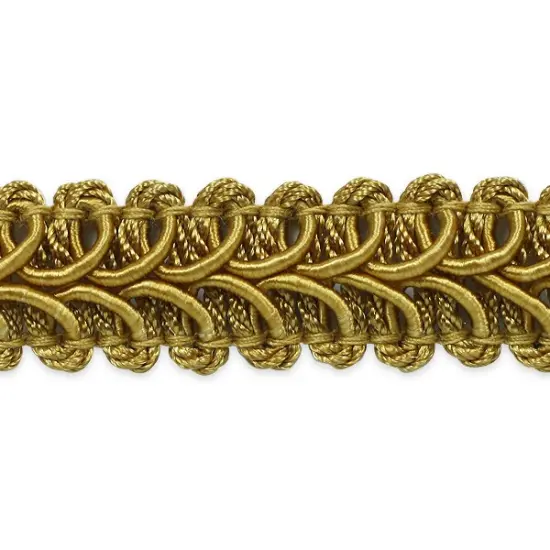 20 yards of Alice Classic Woven BraidTrim | 20 yard cut Gold {1}