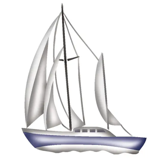 Large Clipper Ship Wall Stencil | 2612 by Designer Stencils | Outdoor Stencils | {1}