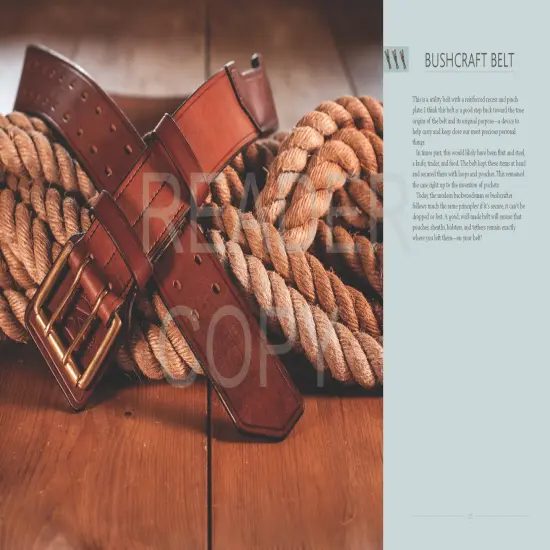 A Guide to Making Leather Belts with 12 Complete Projects {5}