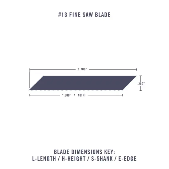#13 Fine Saw Blade {2}