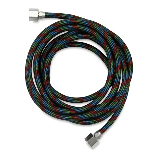Iwata Airbrush Air Hose - Braided Hose, 10 ft, 1/4" fittings on both ends {1}