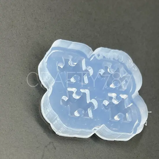 Puzzle Studs Earring Mold (A13) {4}