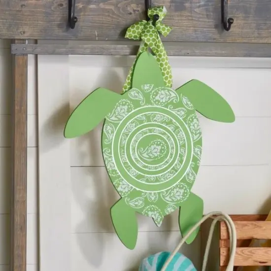 21 in. Unfinished Wooden Turtle {2}