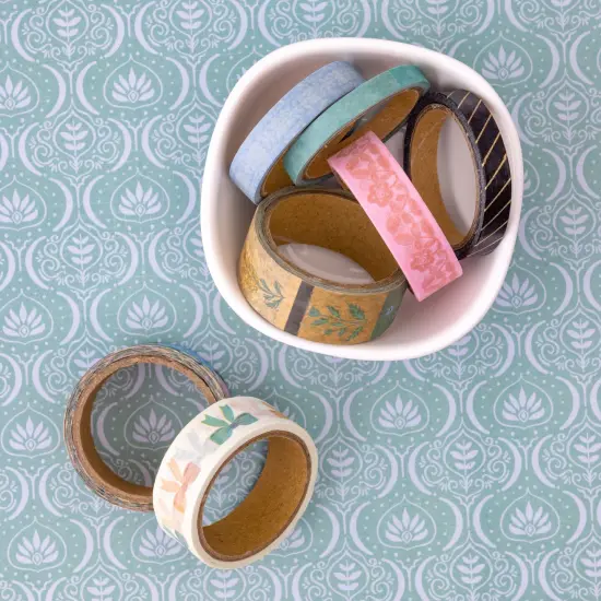 Maggie Holmes Parasol Washi Tape 7/Pkg-W/Gold Foil Accents {3}
