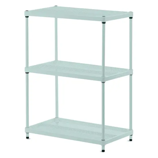 Design Ideas MeshWorks Shelving Units - Sage, 3-Tier {1}