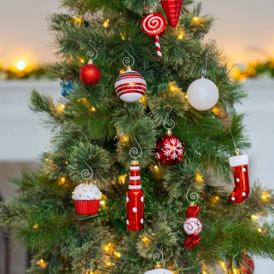 R N' D Toys Candycane Ornament Set &ndash; Christmas Candy Cane Shatterproof Balls and Candy Hanging Ornaments for Indoor or Outdoor Christmas Tree, Holiday Party, Home D&eacute;cor - 82 Piece Set {3}