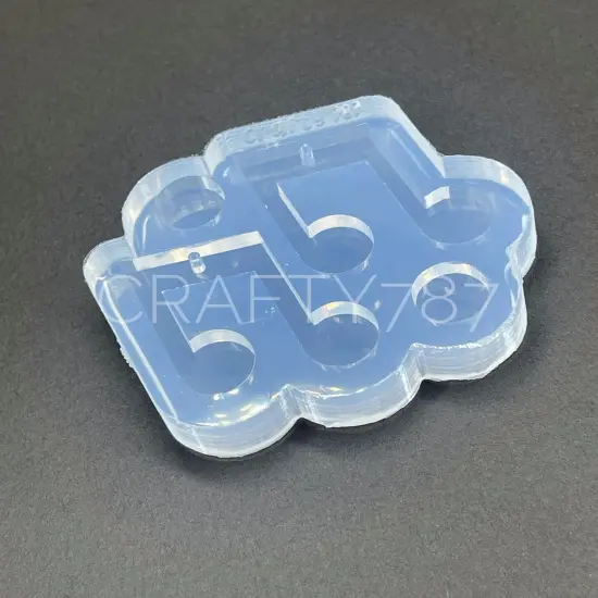 Music Note Dangle Earring Silicone Mold (D3) {2}