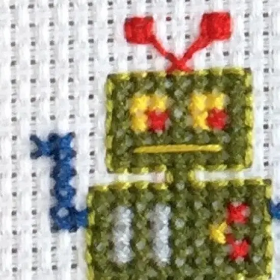 Robot Counted Cross Stitch DIY KIT {2}