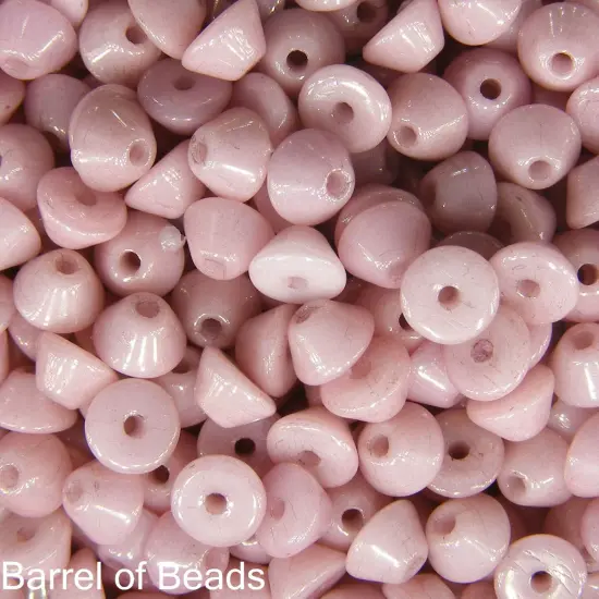 Konos Par Puca&reg;, Czech glass bead, Opaque Light Rose Ceramic Look, 10 grams {1}